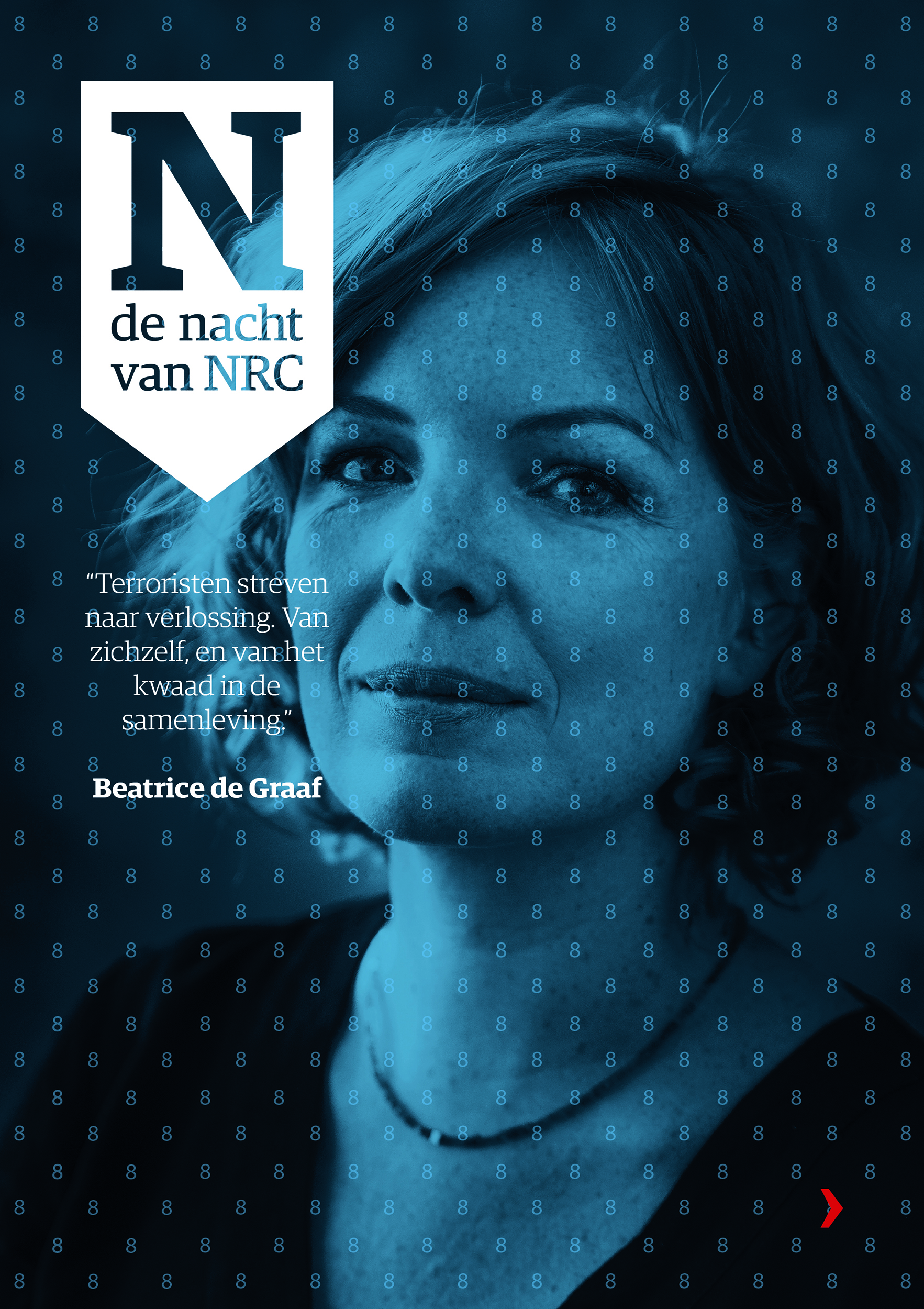 poster van de nacht van nrc beatruce de graaf